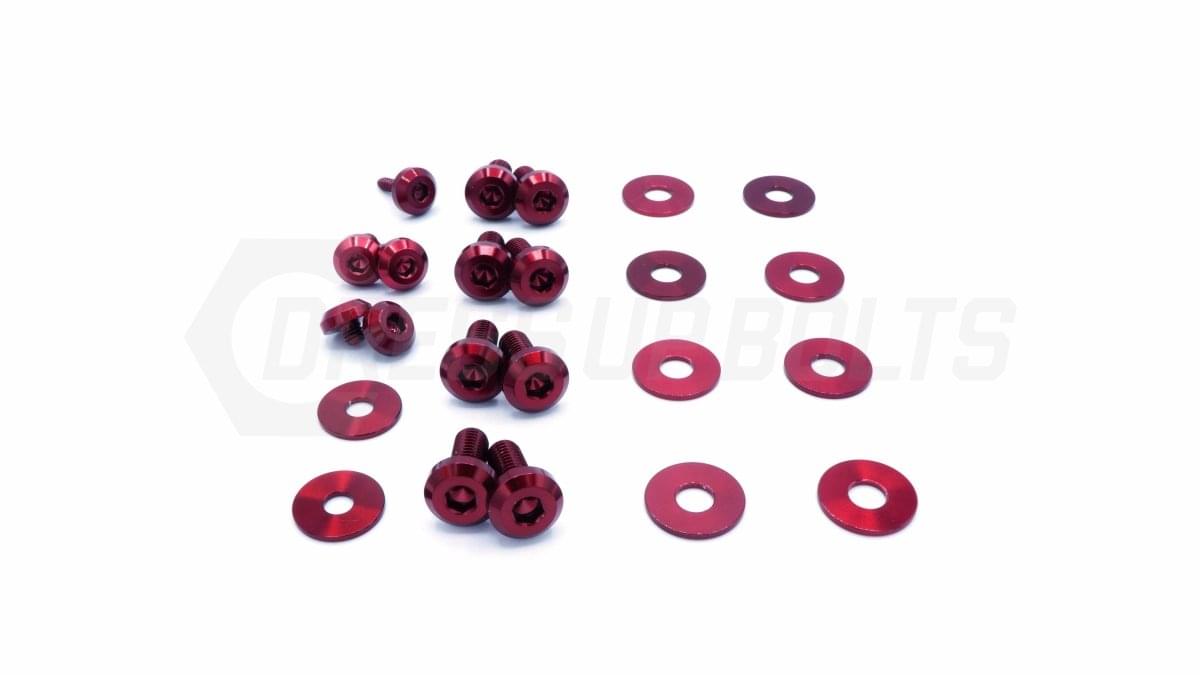 Dress Up Bolts Titanium Hardware Hood Kit - BMW E82 135i (2007-2012).