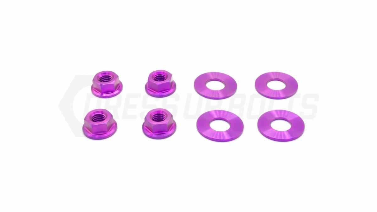 Dress Up Bolts Titanium Hardware Hood Kit - BMW F80 M3 (2014-2018).