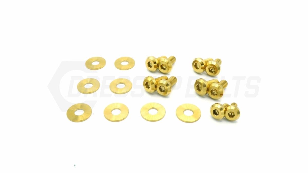 Dress Up Bolts Titanium Hardware Trunk Kit - BMW E82 135i (2007-2012).