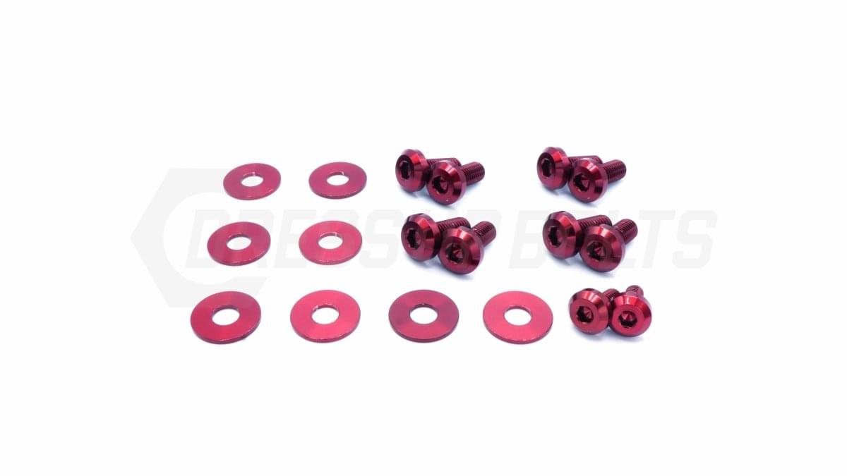 Dress Up Bolts Titanium Hardware Trunk Kit - BMW E82 135i (2007-2012).