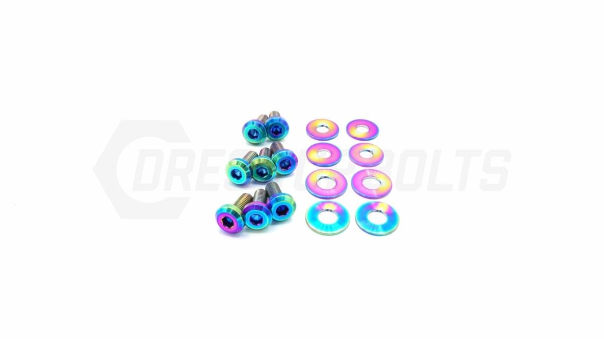 Dress Up Bolts Titanium Hardware Trunk Kit - BMW E9X 335i (2007-2013).