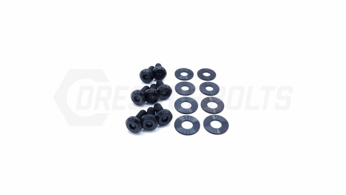 Dress Up Bolts Titanium Hardware Trunk Kit - BMW E9X 335i (2007-2013).