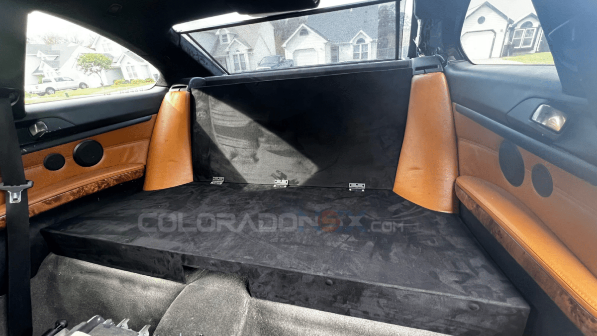 E90/E92 Rear Seat Delete.