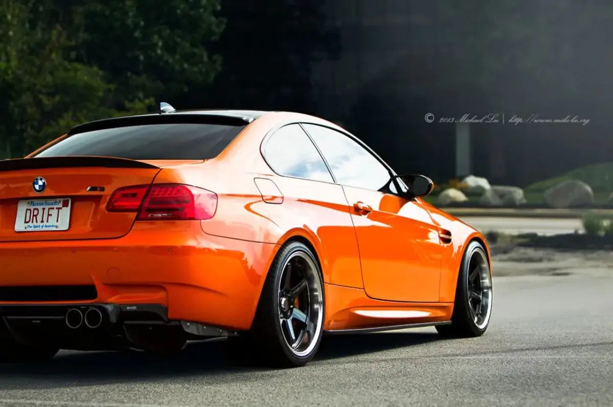 E92 M3 FORCEWERKS CARBON FIBER EXTENSIONS.