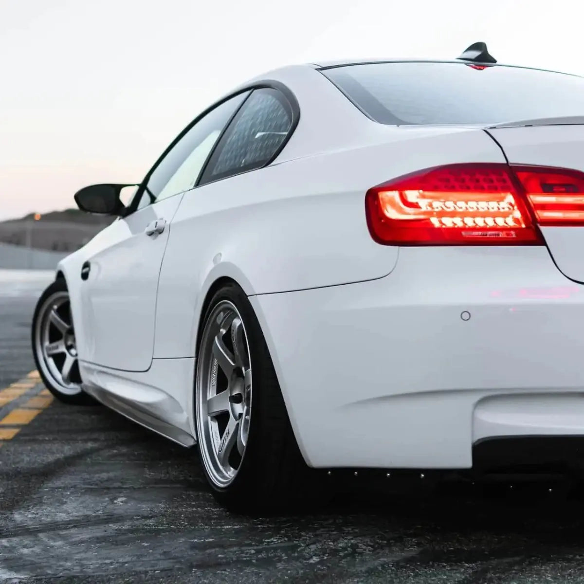 E92 M3 FORCEWERKS CARBON FIBER EXTENSIONS.