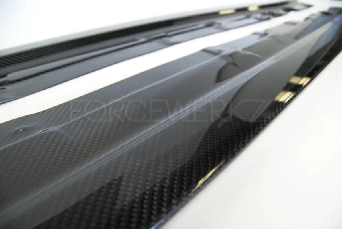 E92 M3 FORCEWERKS CARBON FIBER EXTENSIONS.
