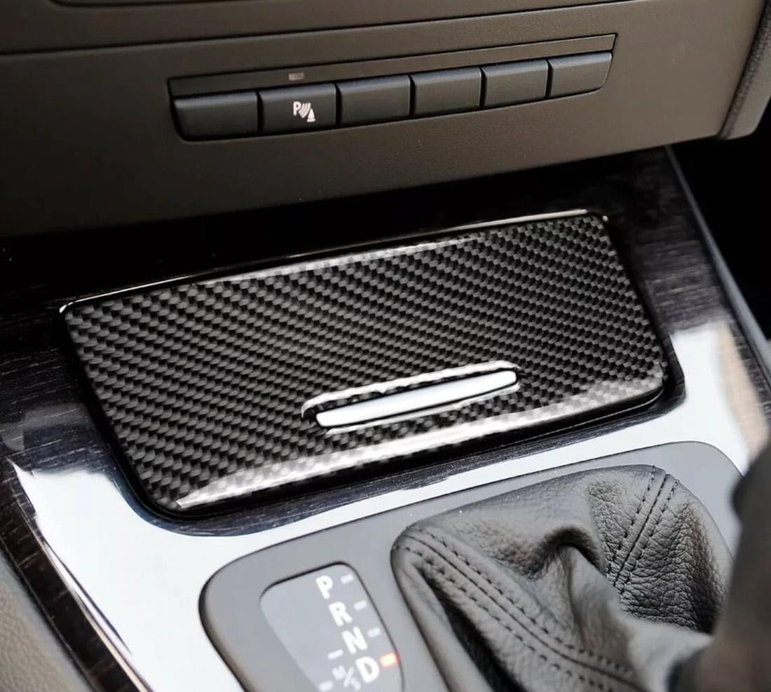 E9X Carbon Fiber Cigarette Lighter Cover Trim.