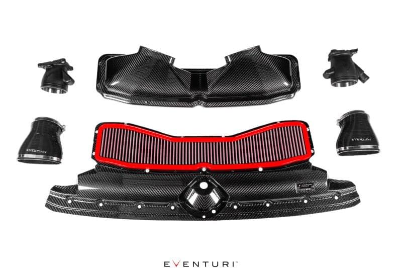 Eventuri Audi C8 RS6 / RS7 - Black Carbon Intake System - Gloss.
