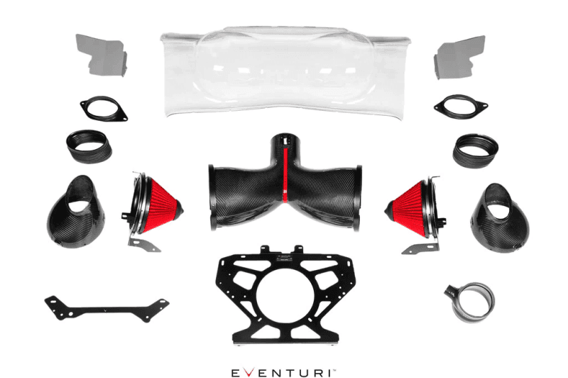 Eventuri Chevrolet C8 Corvette Coupe Black Carbon Intake System.