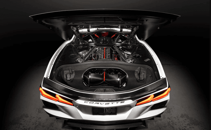 Eventuri Chevrolet C8 Corvette Coupe Black Carbon Intake System.