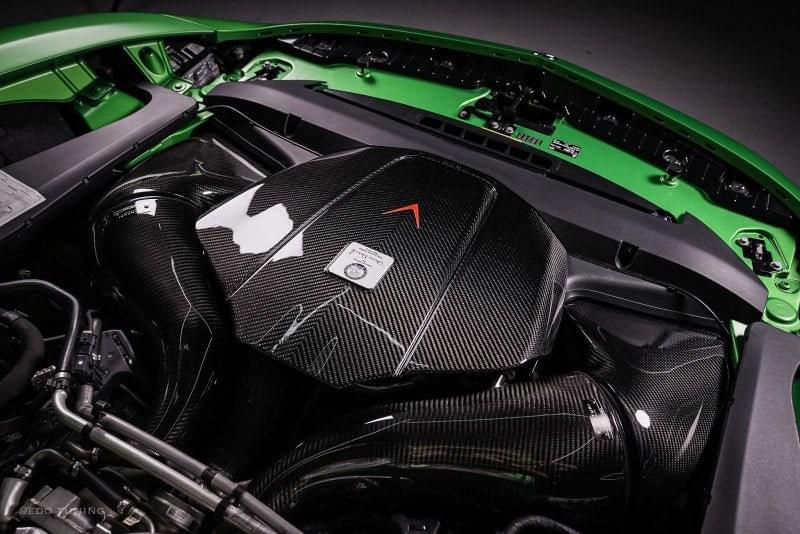 Eventuri Mercedes C190 R190 AMG GT 2DR GT / GTS / GTR Black Carbon Intake + Engine Cover - Gloss.