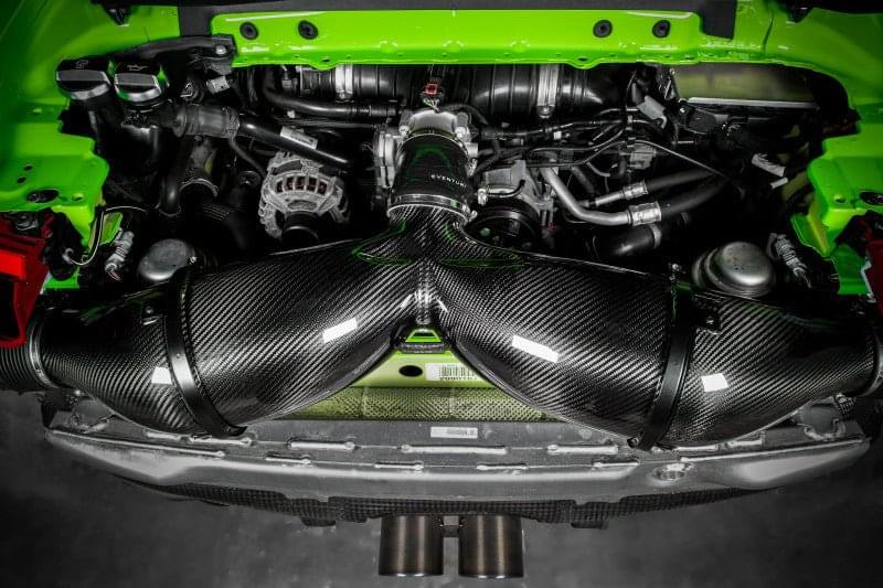 Eventuri Porsche 991 991.2 GT3 RS Black Carbon Intake System.