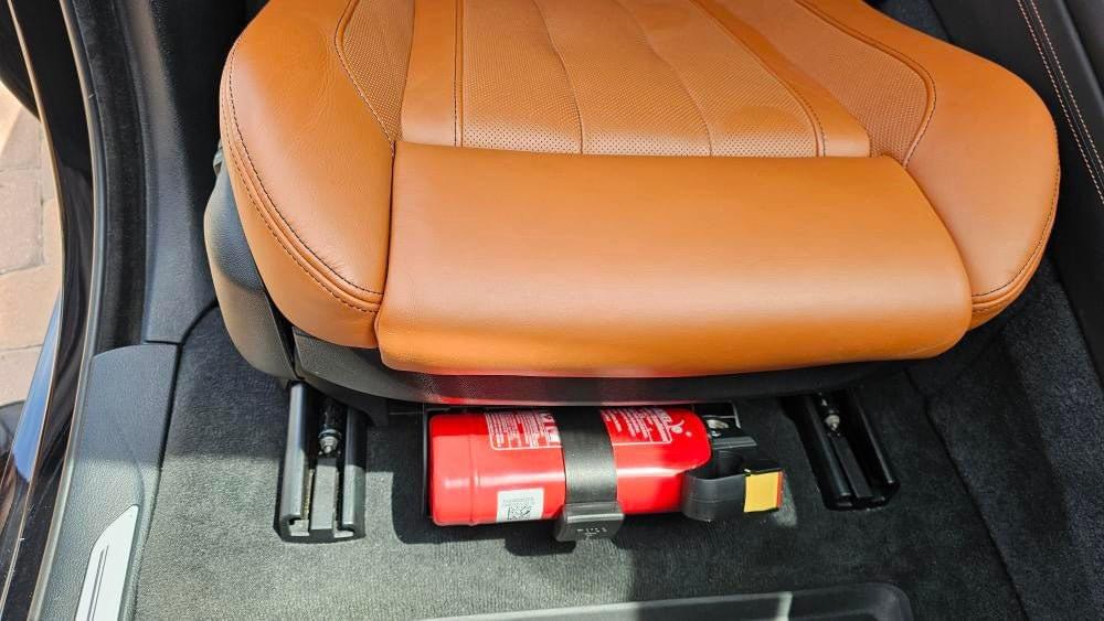 F90 M5 and X5M OEM Fire Extinguisher Kit.