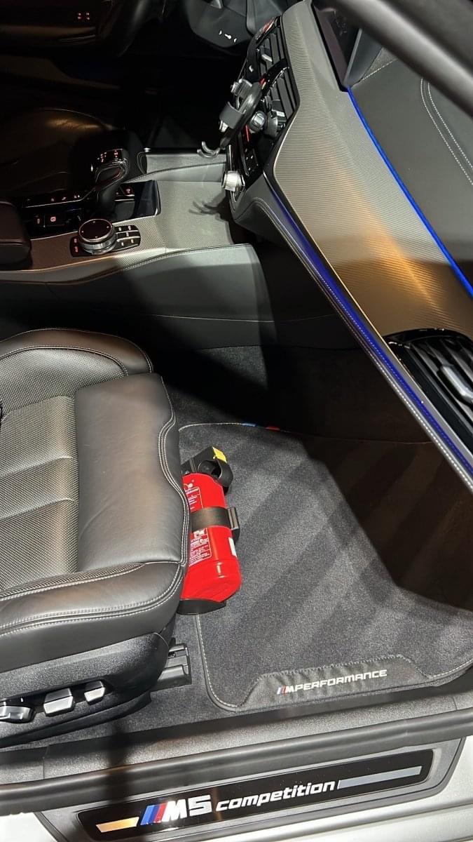 F90 M5 and X5M OEM Fire Extinguisher Kit.