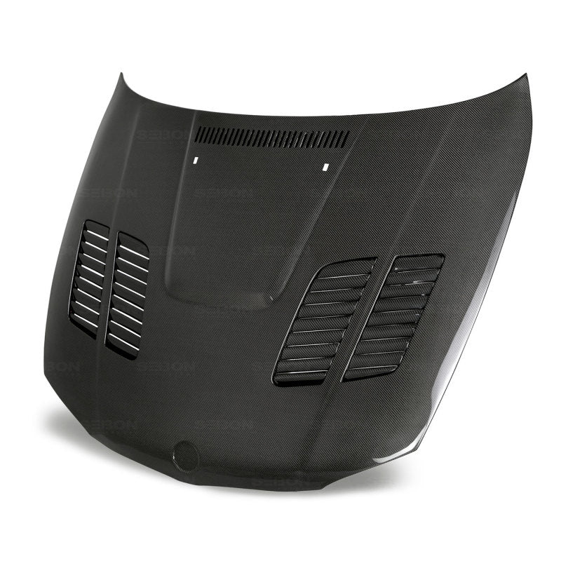 Seibon 08-11 BMW 1 Series (E81/E82) 2DR/HB GTR-Style Carbon Fiber Hood - COLORADO N5X