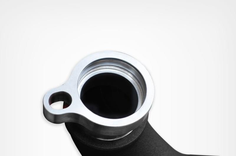Injen 15-16 BMW M3(F80)/M4 (F82/83) 3.0L L6 Twin Turbo 2PC Aluminum Int. Charge Pipe - Wrinkle Black.