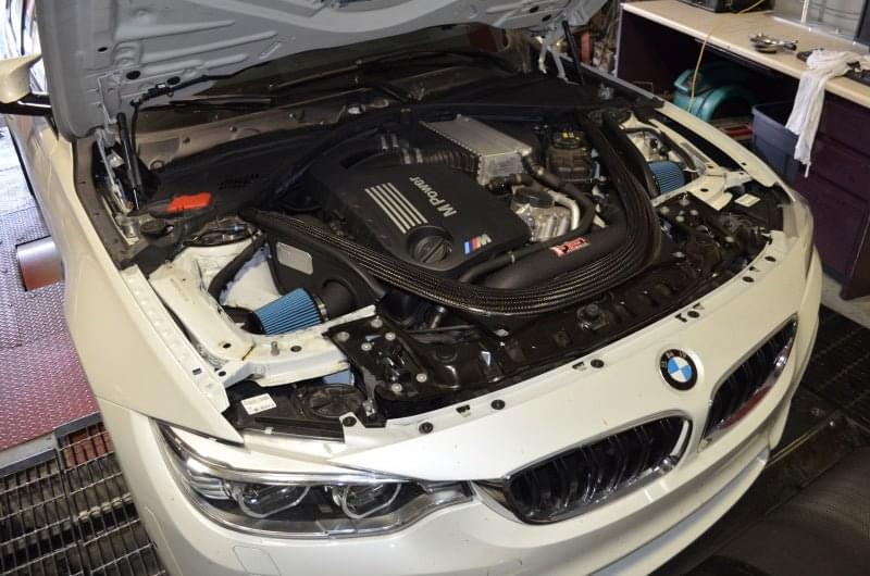 Injen 2015 M3/M4 3.0L Twin Turbo Wrinkle Red Short Ram 2pc. Intake System w/ MR Technology.