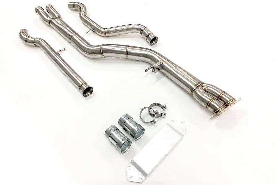 MAD BMW F8x M3 M4 S55 Single Midpipe (Brace Included).