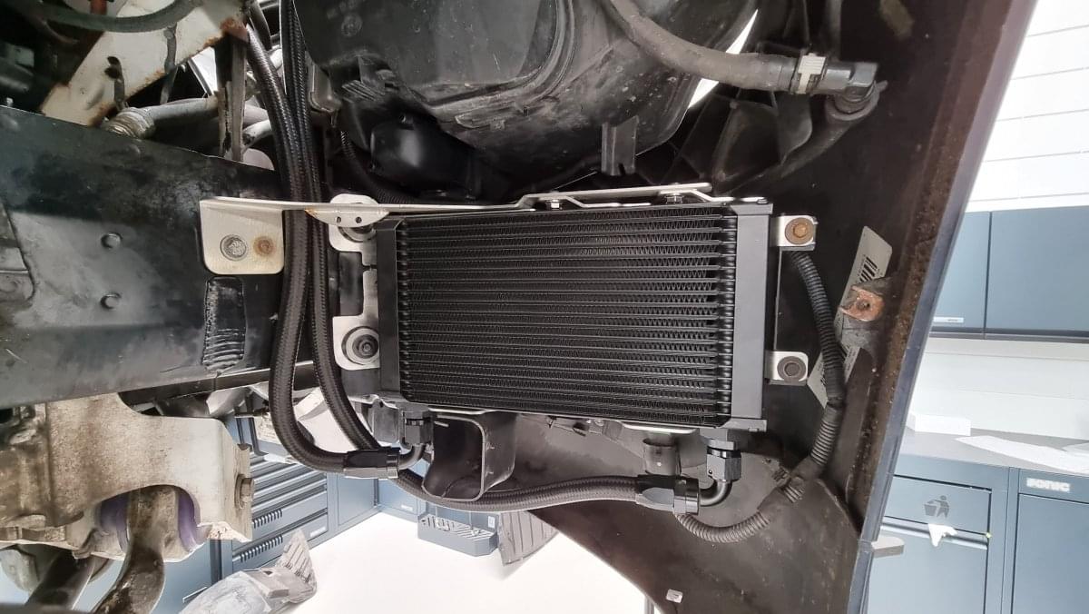 Mosselman TWIN OIL COOLER EXTENSION KIT, BMW 1-SERIES E8X 135i/1M N54/N55.