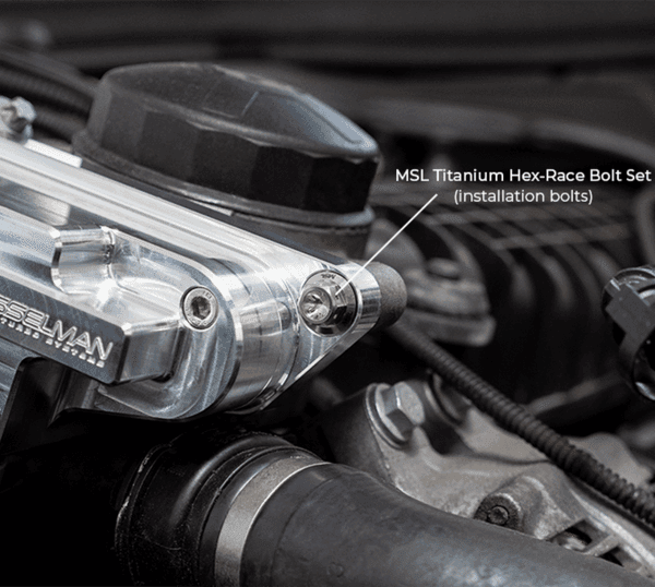 Mosselman TWIN OIL COOLER EXTENSION KIT, BMW 1-SERIES E8X 135i/1M N54/N55.