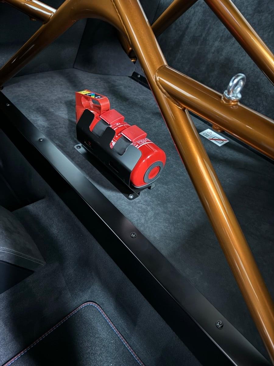 OEM BMW M4 GTS Fire Extinguisher Kit.