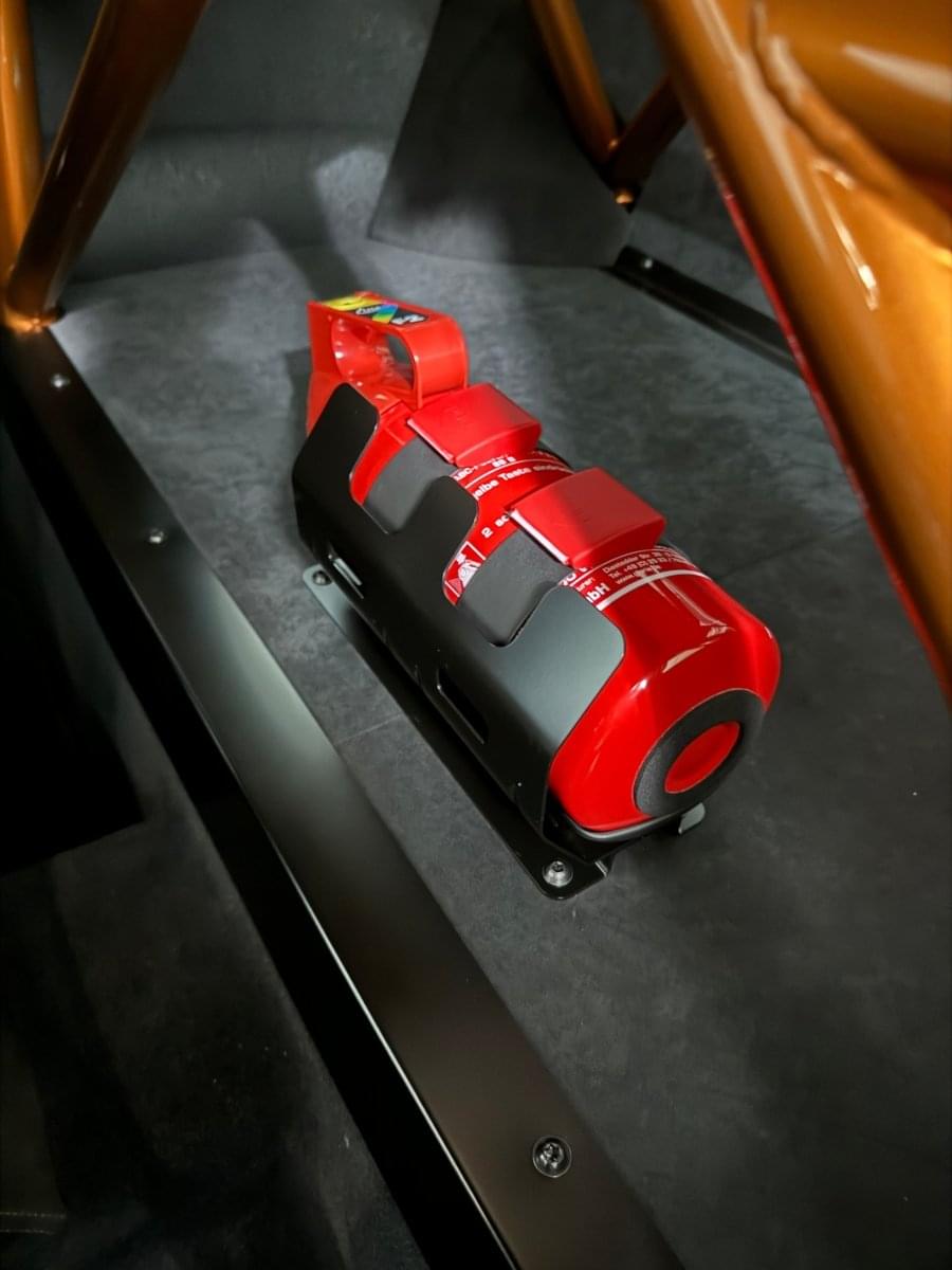OEM BMW M4 GTS Fire Extinguisher Kit.