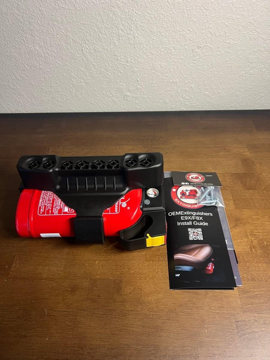 OEM E9X/F8X Fire Extinguisher Kit.