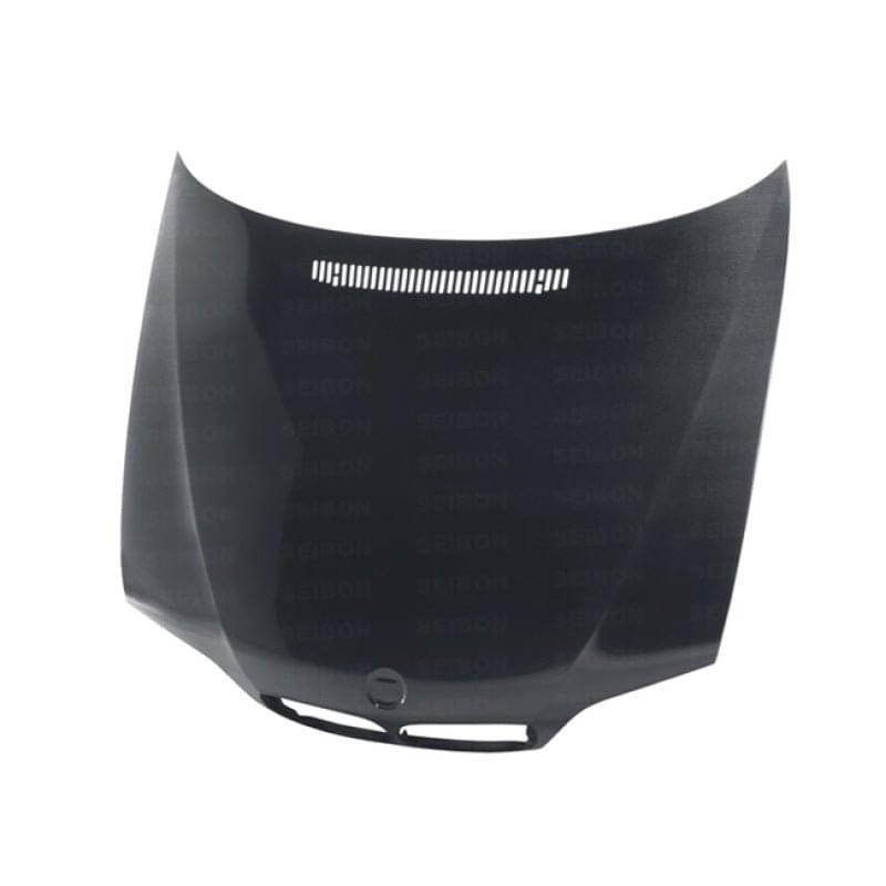 Seibon 02-05 BMW 3 Series 4dr E46 (Manuf Date 7/02-7/06 Models Only) OEM-Style Carbon Fiber Hood.
