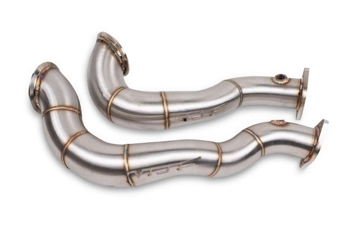 VRSF 3″ Stainless Steel Catless Downpipes N54 07-11 BMW 335Xi E90/E92 | DECOR.