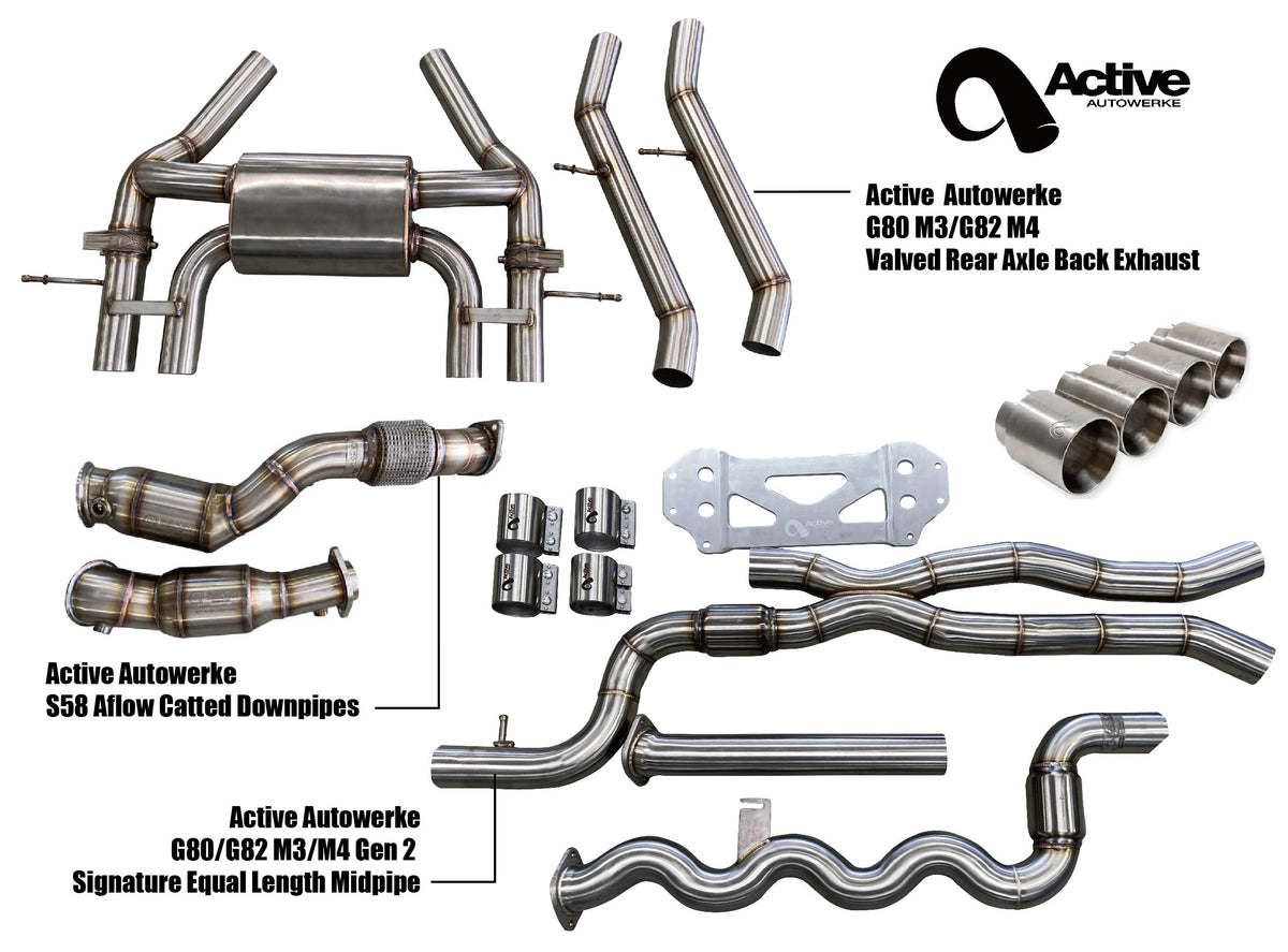 Active Autowerke G80/G82 Exhaust Bundle AFlow Equal Length