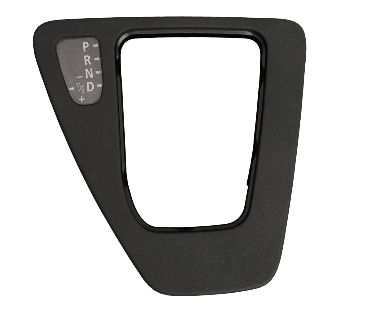 06-13 BMW E9X Auto Shift Plate Alcantara Suede.