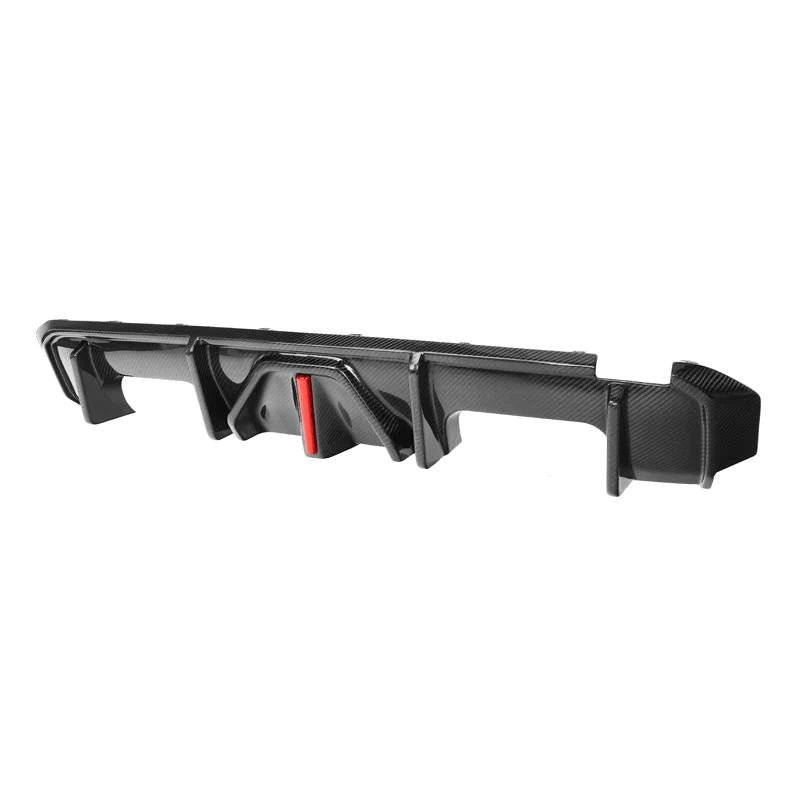 2021+ BMW M3/M4 Carbon Fiber AK Style Diffuser with LED Brake Light | G80/G82/G83.