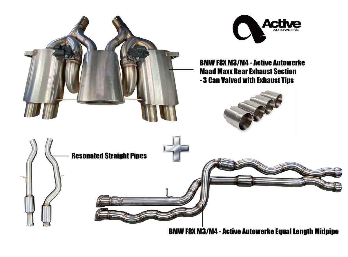 Active Autowerke F80/F82 Exhaust Bundle Equal Length Resonated