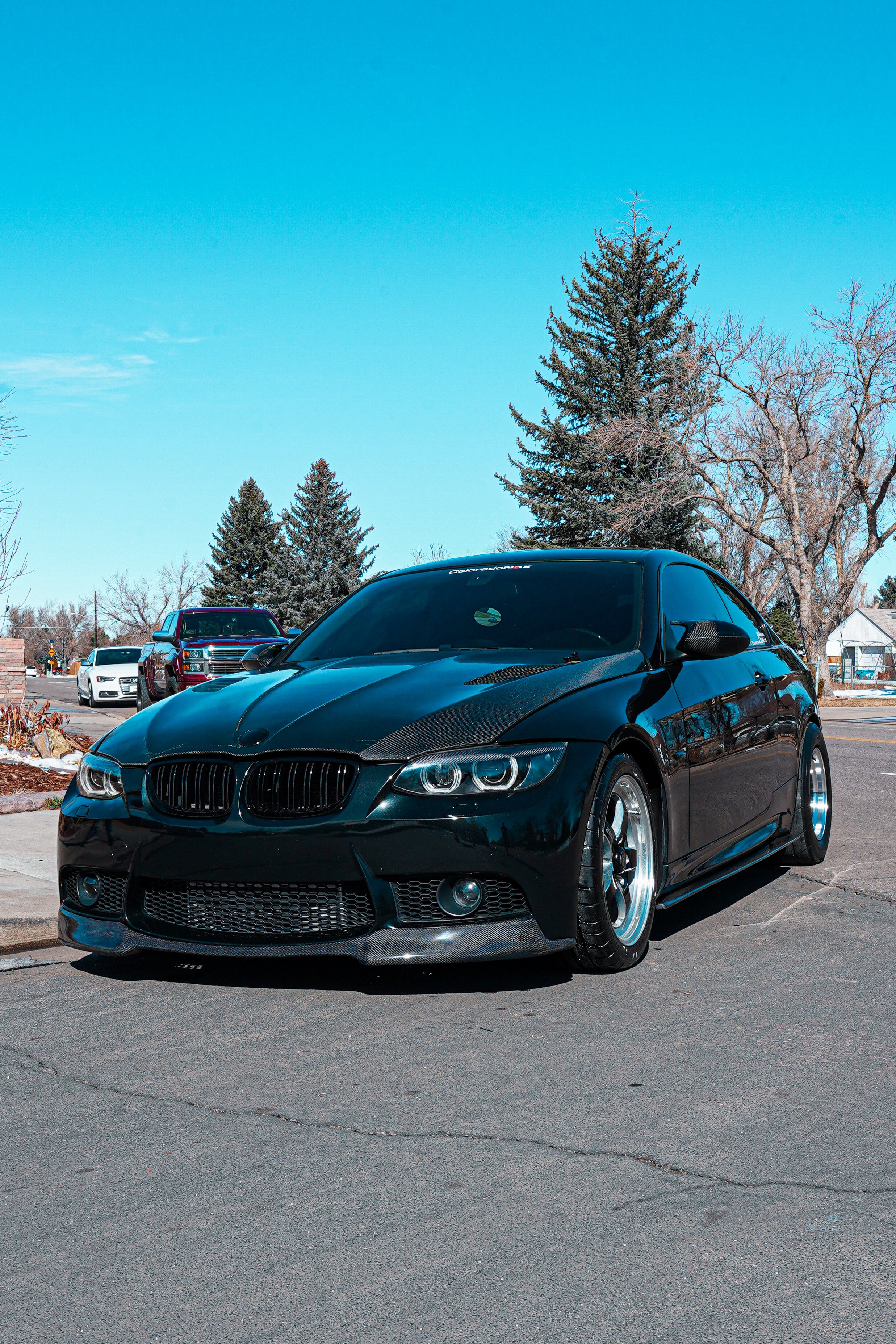 E9X M3 V-STYLE CARBON FIBER LIP | 335I 3 Series - COLORADO N5X