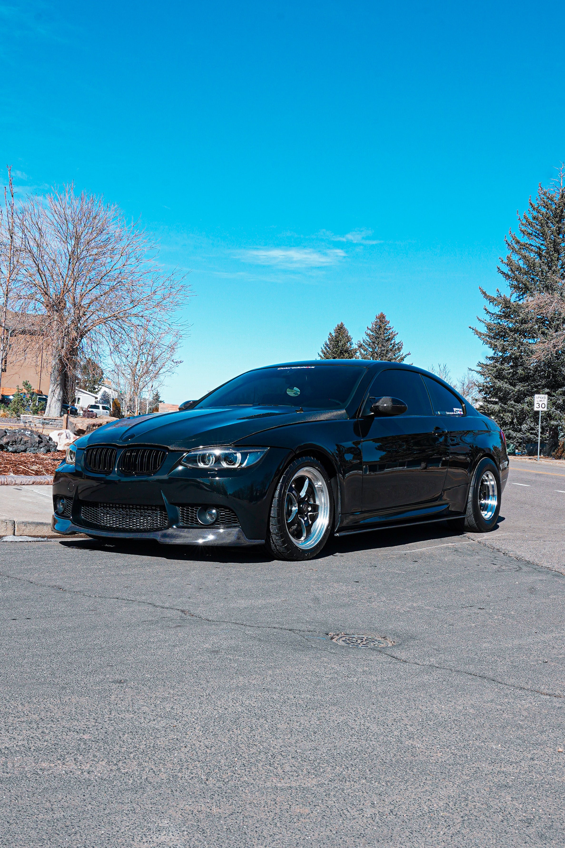 E9X M3 V-STYLE CARBON FIBER LIP | 335I 3 Series - COLORADO N5X