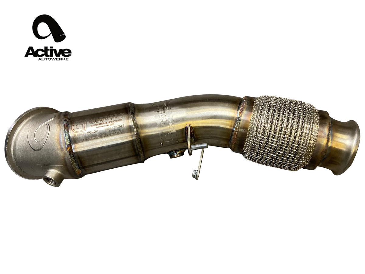 Active Autowerke BMW B46/B48 F3X 230i 330i 430i and G2X 330e Active AFlow Catted Downpipe.