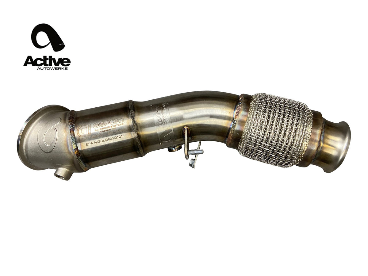 Active Autowerke Toyota Supra MKV A91 2.0 B46/B48 Active AFlow Catted Downpipe.