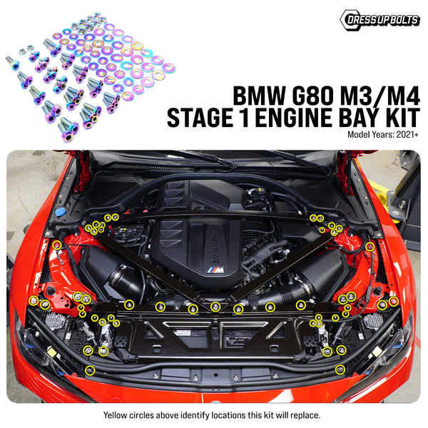 Dress Up Bolts Stage 1 Titanium Hardware Engine Bay Kit - BMW G80 M3/M4 (2021+) - COLORADO N5X