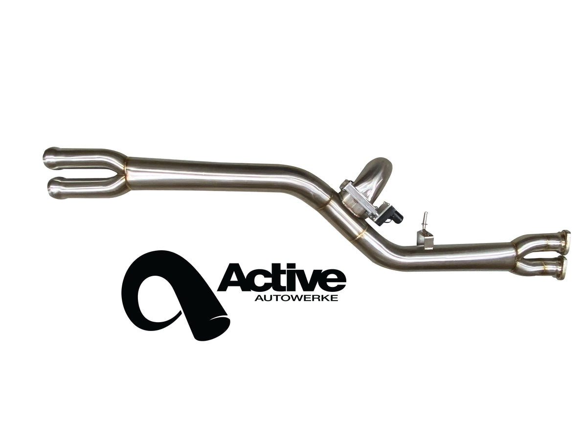Active Autowerke F8X BMW M3 & M4 Single Midpipe includes Active F-brace