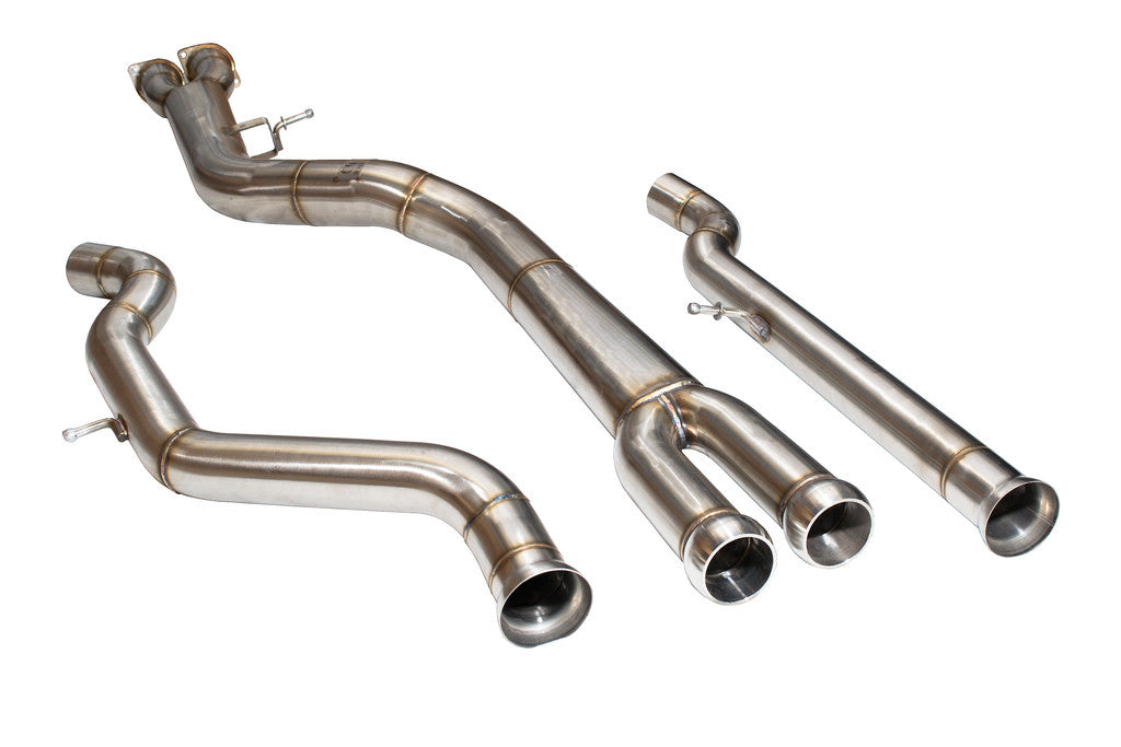 F8X BMW M3 & M4 Single Mid Pipe includes Active F-brace.