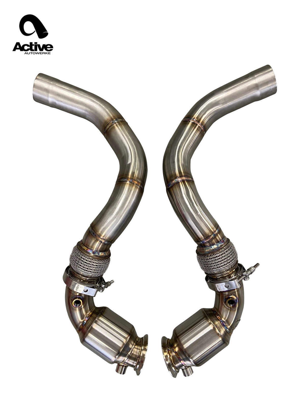 Active Autowerke F90 M5/M8 X5M/X6M Aflow Catted Downpipes.