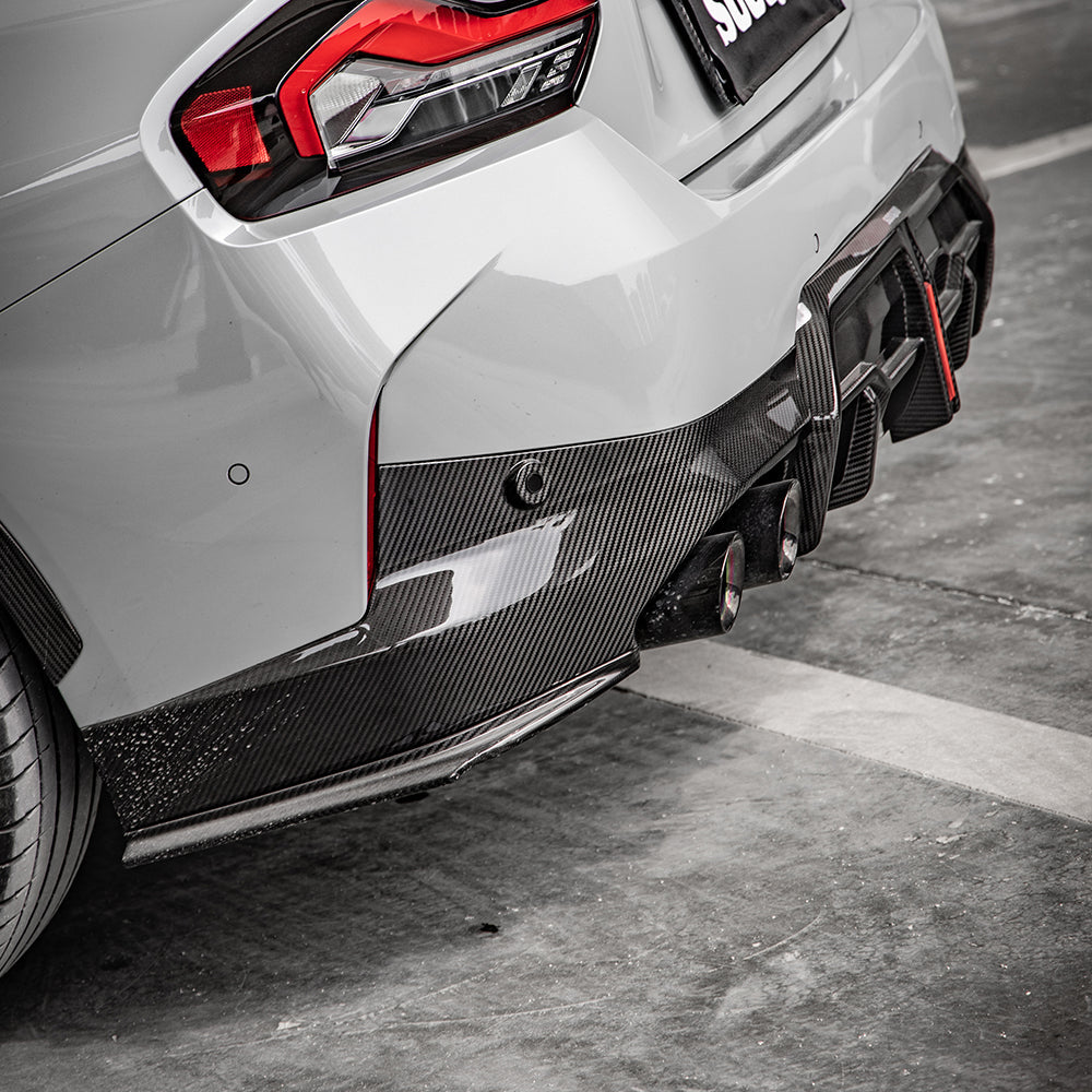 SOOQOO BMW 2 Series G42 Side Diffuser In Prepreg Carbon Fiber — product view 4
