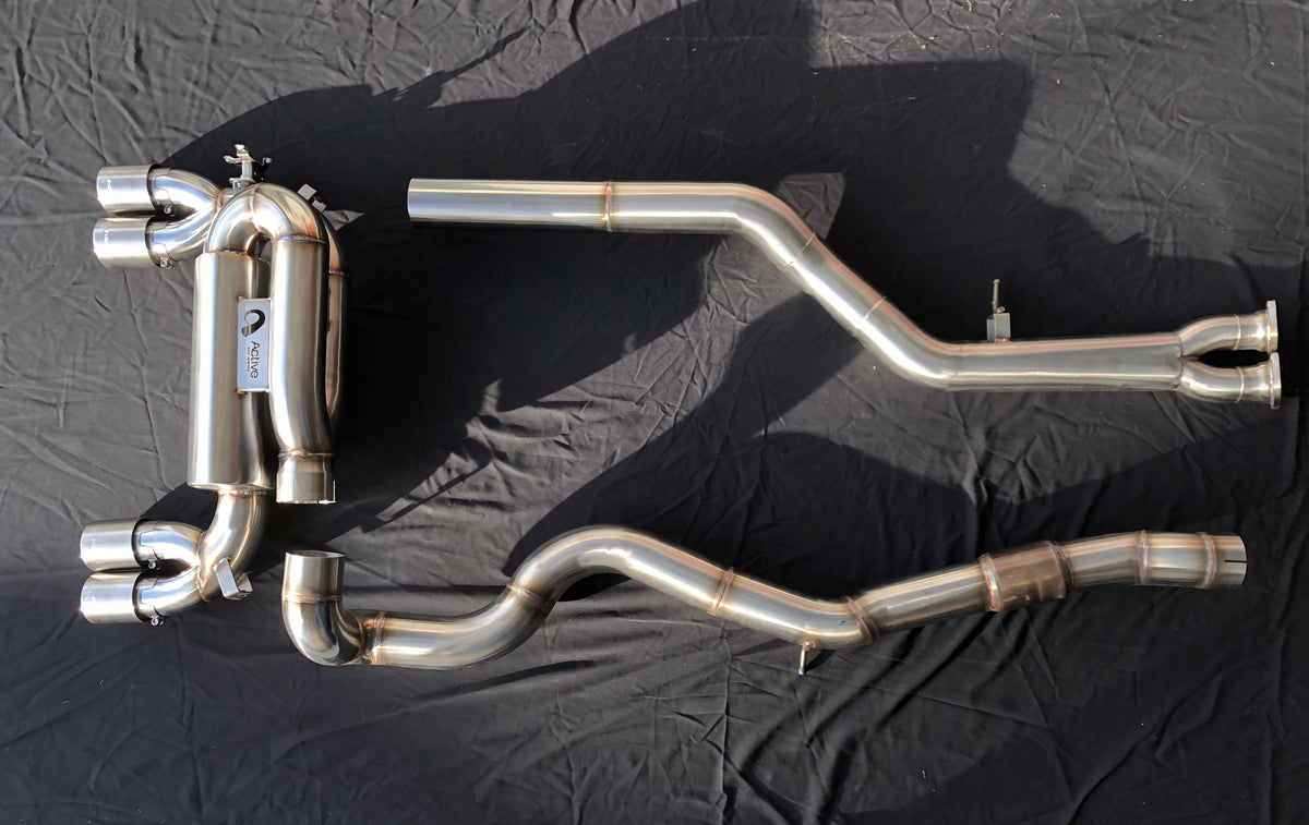 Active Autowerke F8X M3 M4 Signature Exhaust System includes Active F-brace.