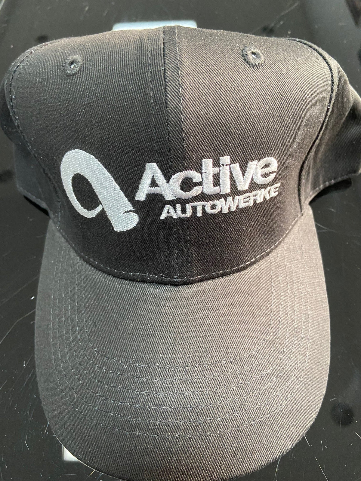 Active Autowerke 6-Panel Black Snapback Hat.