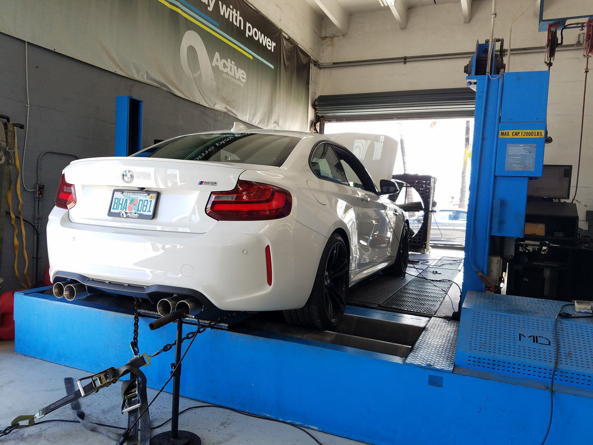 F87 BMW M2 and M2C Rear Exhaust Tips for Active Exhausts.