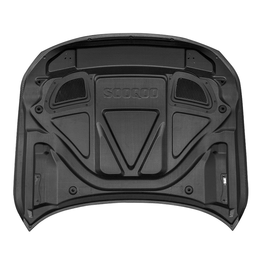 SOOQOO BMW M2 G87 Vented Hood In Prepreg Carbon Fiber — product view 5