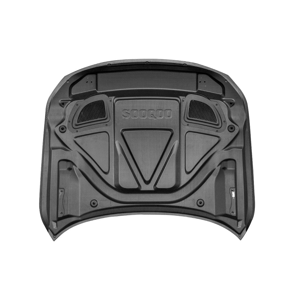 SOOQOO V3 BMW M2 G87 Vented Hood In White Primer Finish — product view 7
