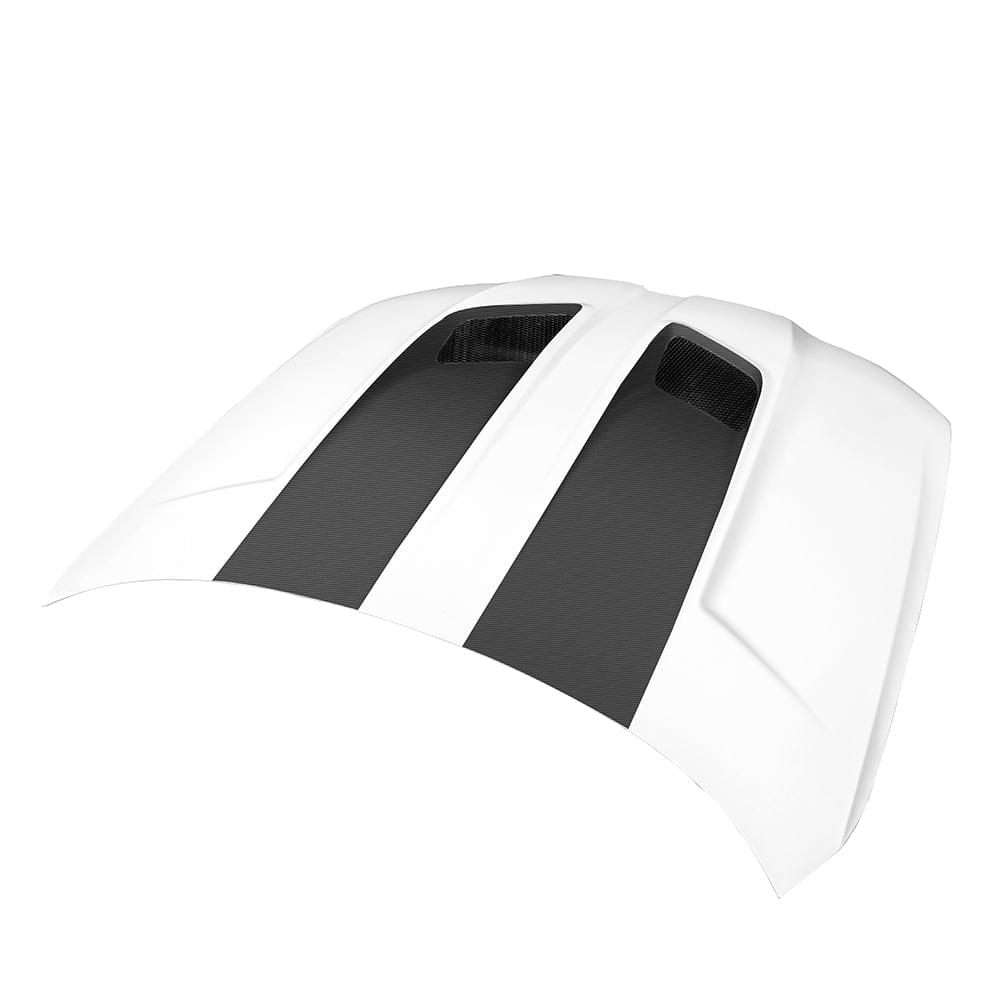 SOOQOO V2 BMW M3 G80 M4 G82 Vented Hood in White Primer Finish — product view 5