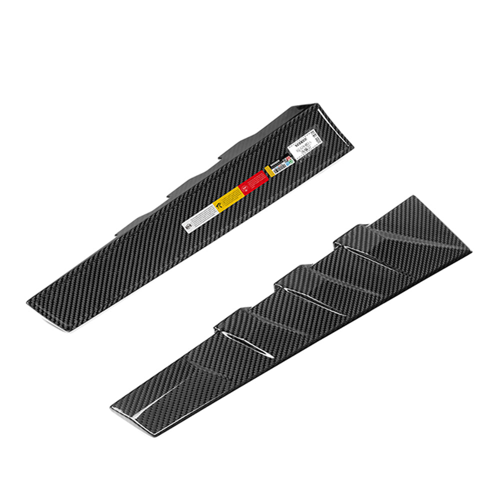 SOOQOO BMW M3 G81 Rear Window Fins In Prepreg Carbon Fiber — product view 2