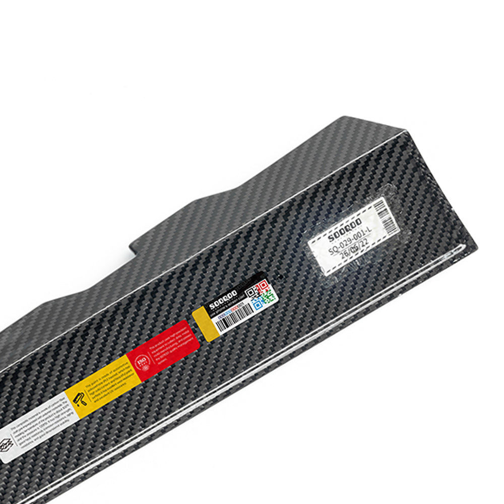 SOOQOO BMW M3 G81 Rear Window Fins In Prepreg Carbon Fiber — product view 5